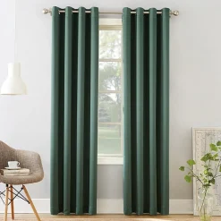 Sun Zero Emory Grommet Top Light-Filtering Single Curtain Panel