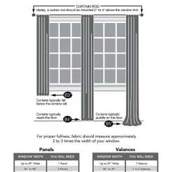Sun Zero Emory Grommet Top Light-Filtering Single Curtain Panel