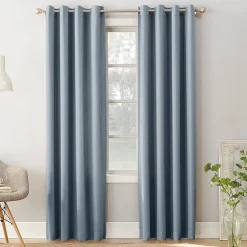 Sun Zero Emory Grommet Top Light-Filtering Single Curtain Panel