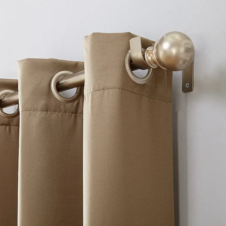 Sun Zero Emory Grommet Top Light-Filtering Single Curtain Panel