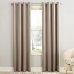 Sun Zero Emory Grommet Top Light-Filtering Single Curtain Panel