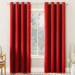 Sun Zero Emory Grommet Top Light-Filtering Single Curtain Panel