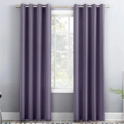 Sun Zero Emory Grommet Top Light-Filtering Single Curtain Panel
