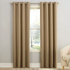 Sun Zero Emory Grommet Top Light-Filtering Single Curtain Panel