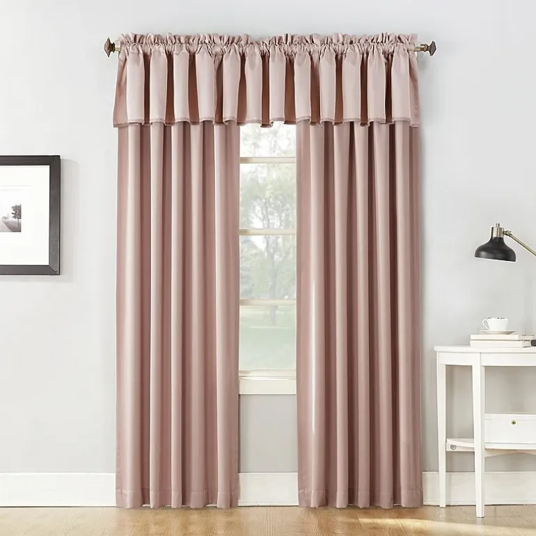 Sun Zero Emory Rod Pocket Energy Saving Light-Filtering Single Curtain Panel