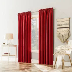 Sun Zero Emory Rod Pocket Energy Saving Light-Filtering Single Curtain Panel