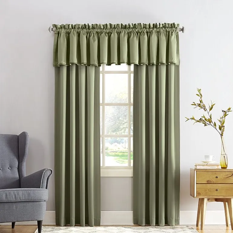 Sun Zero Emory Rod Pocket Energy Saving Light-Filtering Single Curtain Panel