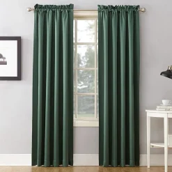 Sun Zero Emory Rod Pocket Energy Saving Light-Filtering Single Curtain Panel