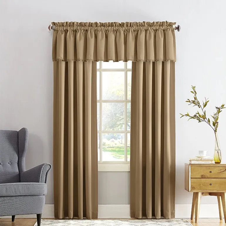 Sun Zero Emory Rod Pocket Energy Saving Light-Filtering Single Curtain Panel
