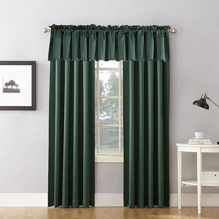 Sun Zero Emory Rod Pocket Energy Saving Light-Filtering Single Curtain Panel