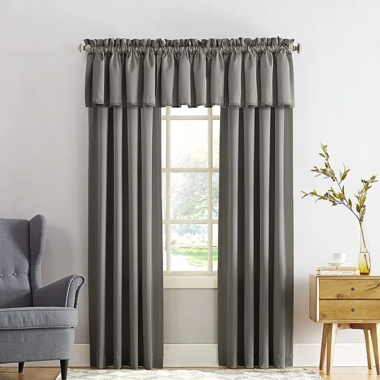Sun Zero Emory Rod Pocket Energy Saving Light-Filtering Single Curtain Panel