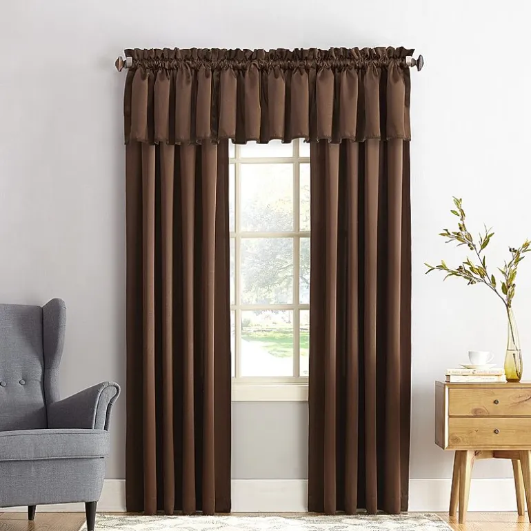Sun Zero Emory Rod Pocket Energy Saving Light-Filtering Single Curtain Panel