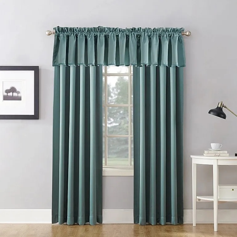 Sun Zero Emory Rod Pocket Energy Saving Light-Filtering Single Curtain Panel