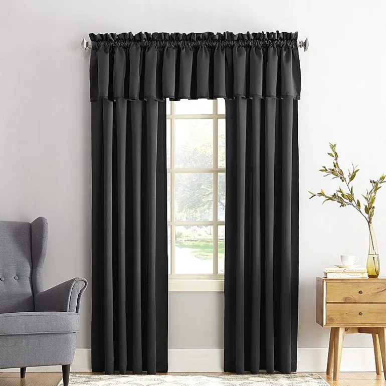Sun Zero Emory Rod Pocket Energy Saving Light-Filtering Single Curtain Panel
