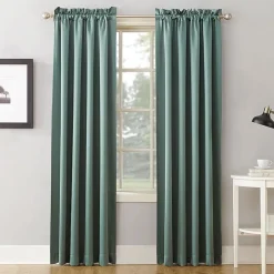 Sun Zero Emory Rod Pocket Energy Saving Light-Filtering Single Curtain Panel