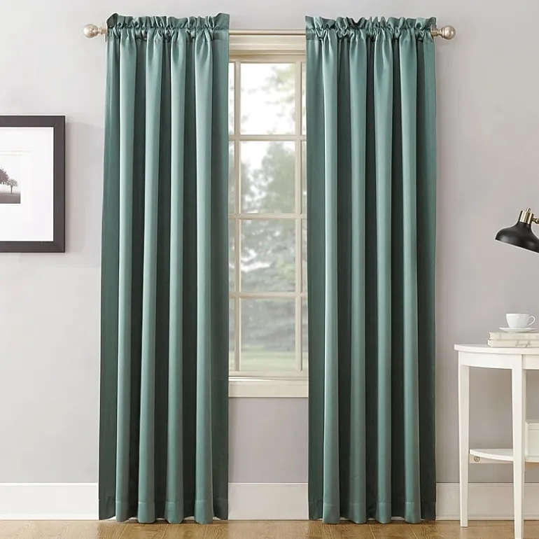 Sun Zero Emory Rod Pocket Energy Saving Light-Filtering Single Curtain Panel