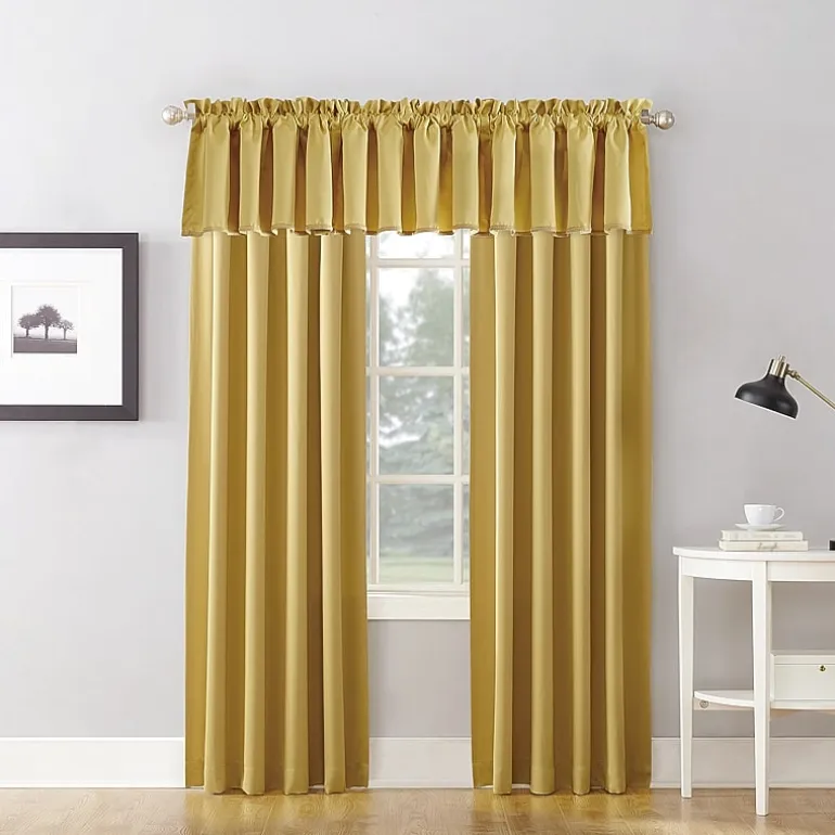 Sun Zero Emory Rod Pocket Energy Saving Light-Filtering Single Curtain Panel