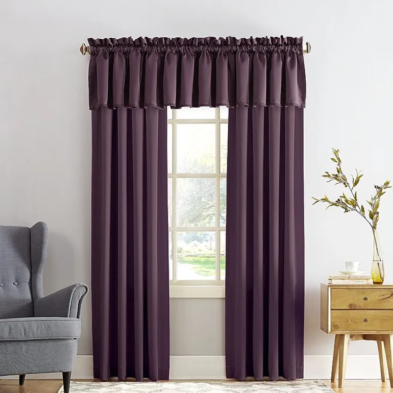 Sun Zero Emory Rod Pocket Energy Saving Light-Filtering Single Curtain Panel
