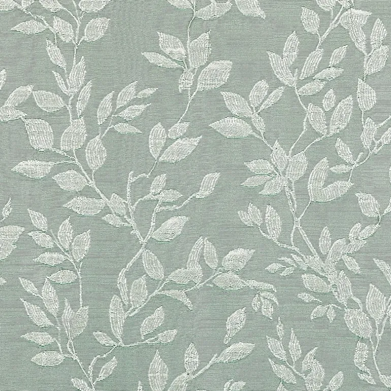 Sun Zero Estelle Foliage Woven Back Tab Light-Filtering Set of 2 Curtain Panel