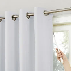 Sun Zero Evan Blackout Grommet Top Single Patio Door Curtain