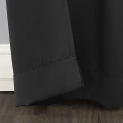 Sun Zero Evan Blackout Grommet Top Single Patio Door Curtain
