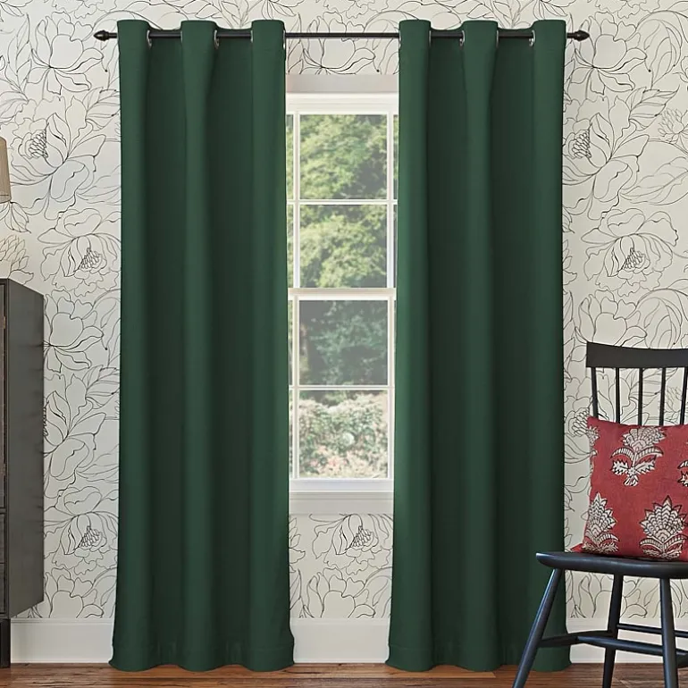 Sun Zero Evan Grommet Top Energy Saving Blackout Single Curtain Panel