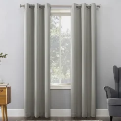 Sun Zero Evan Grommet Top Energy Saving Blackout Single Curtain Panel