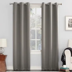 Sun Zero Evan Grommet Top Energy Saving Blackout Single Curtain Panel