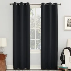 Sun Zero Evan Grommet Top Energy Saving Blackout Single Curtain Panel