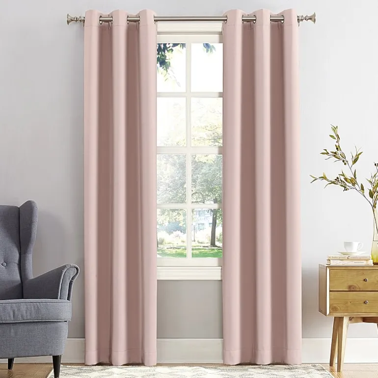 Sun Zero Evan Grommet Top Energy Saving Blackout Single Curtain Panel