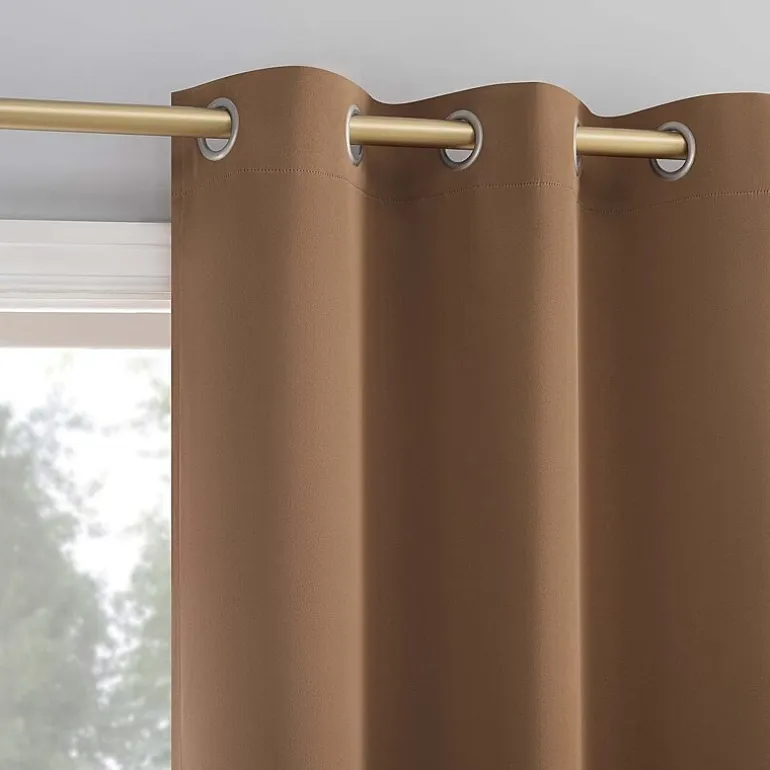 Sun Zero Evan Grommet Top Energy Saving Blackout Single Curtain Panel