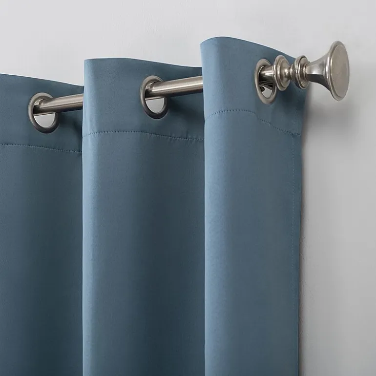 Sun Zero Evan Grommet Top Energy Saving Blackout Single Curtain Panel