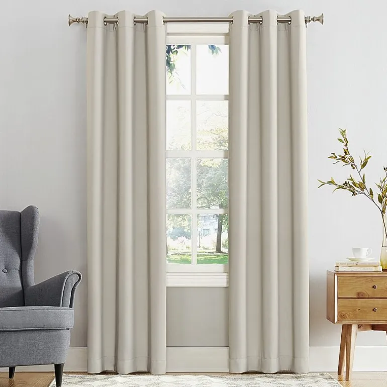 Sun Zero Evan Grommet Top Energy Saving Blackout Single Curtain Panel