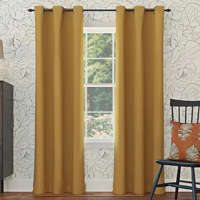 Sun Zero Evan Grommet Top Energy Saving Blackout Single Curtain Panel