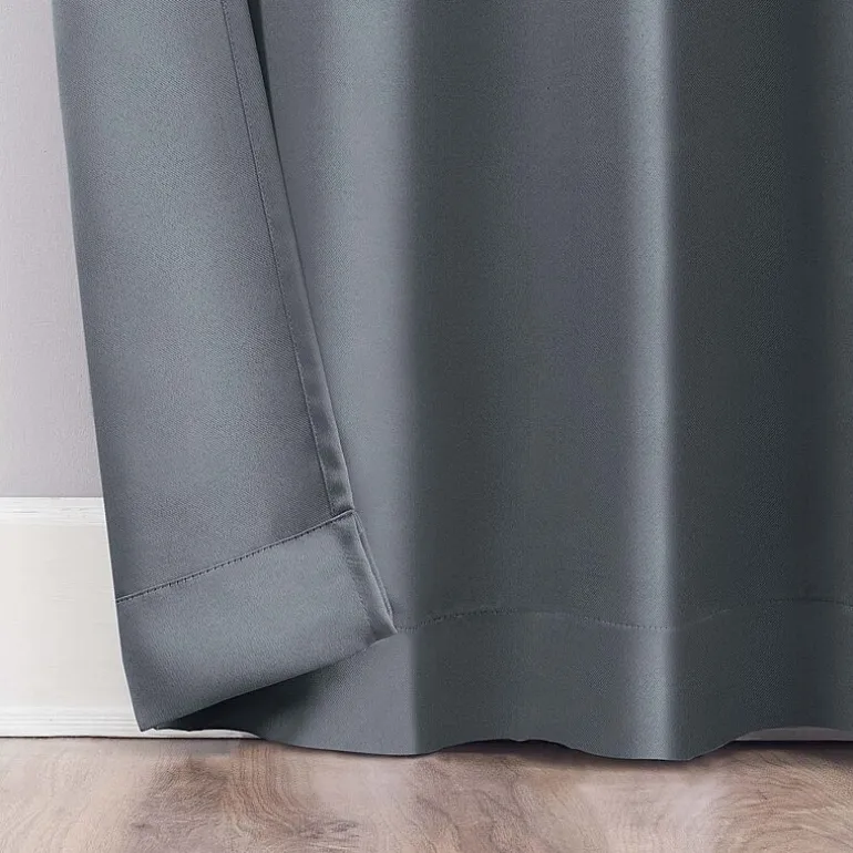 Sun Zero Evan Rod Pocket Energy Saving Blackout Single Curtain Panel