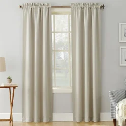 Sun Zero Evan Rod Pocket Energy Saving Blackout Single Curtain Panel