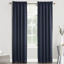 Sun Zero Evan Rod Pocket Energy Saving Blackout Single Curtain Panel