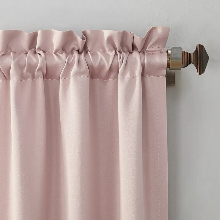 Sun Zero Evan Rod Pocket Energy Saving Blackout Single Curtain Panel