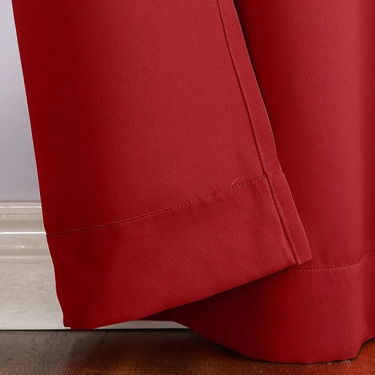 Sun Zero Evan Rod Pocket Energy Saving Blackout Single Curtain Panel