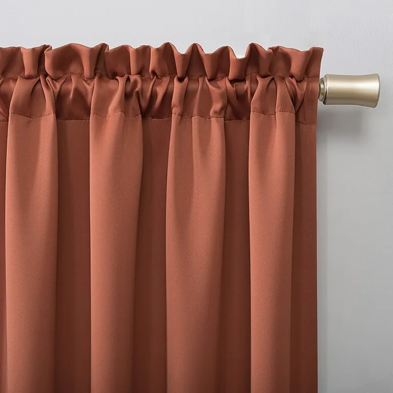 Sun Zero Evan Rod Pocket Energy Saving Blackout Single Curtain Panel