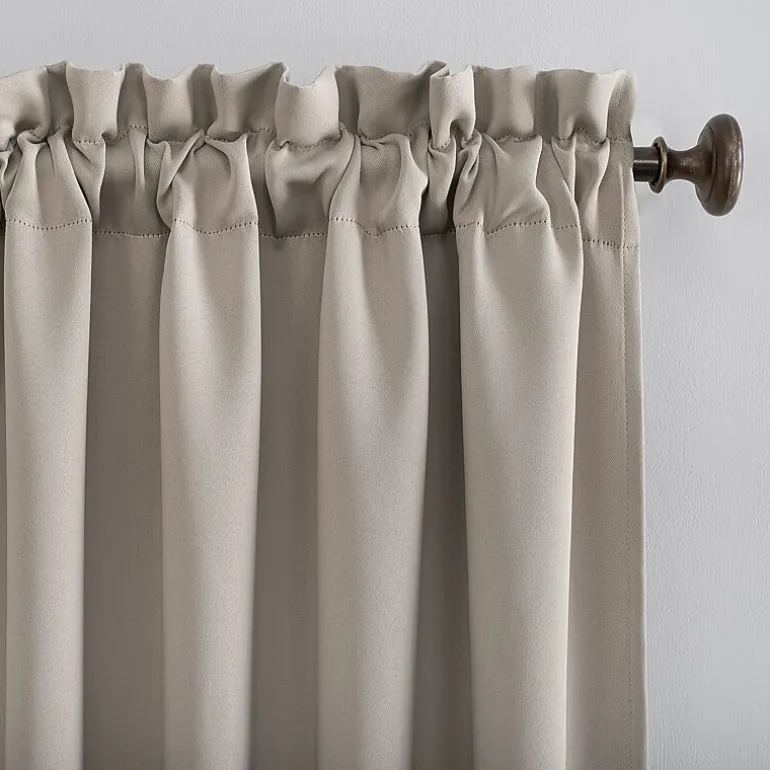 Sun Zero Evan Rod Pocket Energy Saving Blackout Single Curtain Panel
