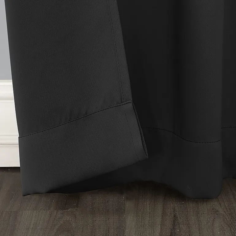 Sun Zero Evan Rod Pocket Energy Saving Blackout Single Curtain Panel