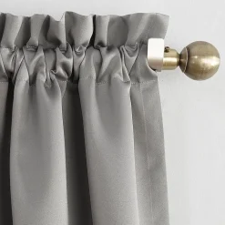 Sun Zero Evan Rod Pocket Energy Saving Blackout Single Curtain Panel