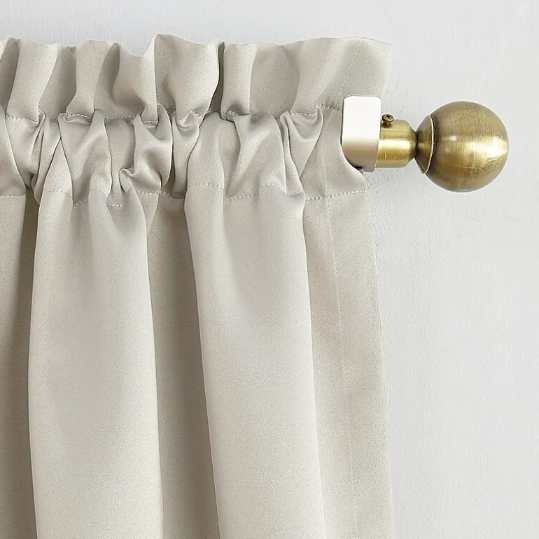 Sun Zero Evan Rod Pocket Energy Saving Blackout Single Curtain Panel