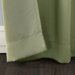 Sun Zero Evan Rod Pocket Energy Saving Blackout Single Curtain Panel