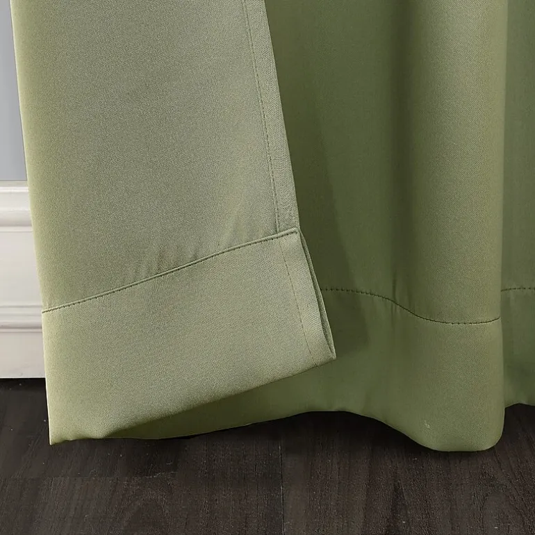 Sun Zero Evan Rod Pocket Energy Saving Blackout Single Curtain Panel