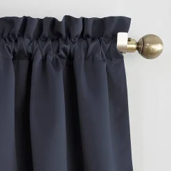 Sun Zero Evan Rod Pocket Energy Saving Blackout Single Curtain Panel
