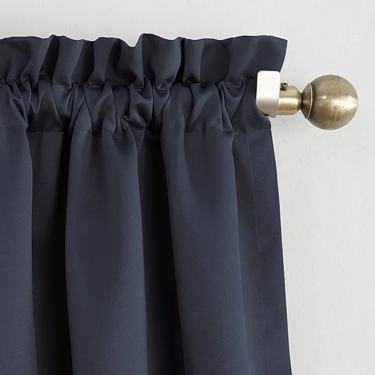 Sun Zero Evan Rod Pocket Energy Saving Blackout Single Curtain Panel