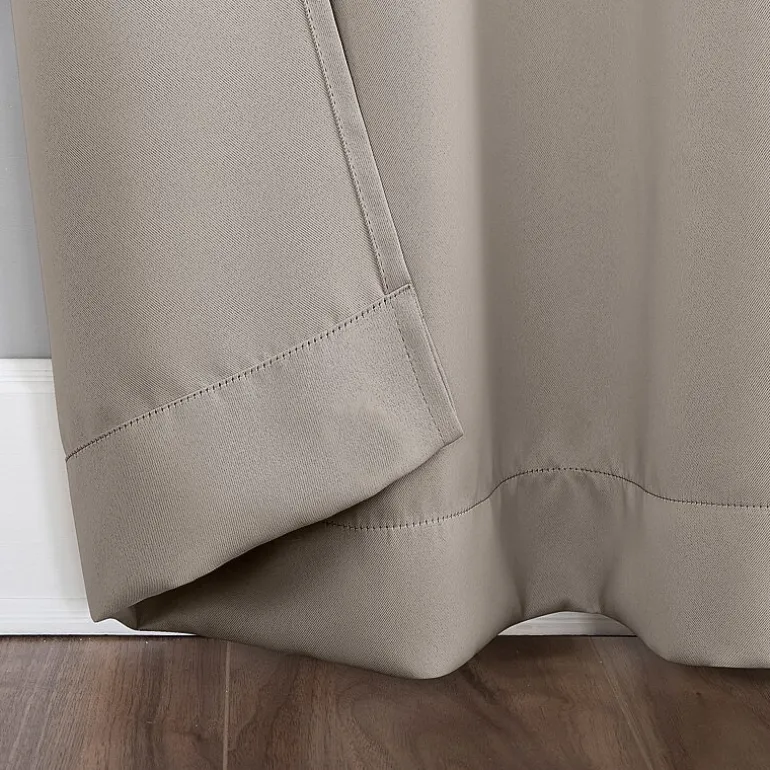Sun Zero Evan Rod Pocket Energy Saving Blackout Single Curtain Panel