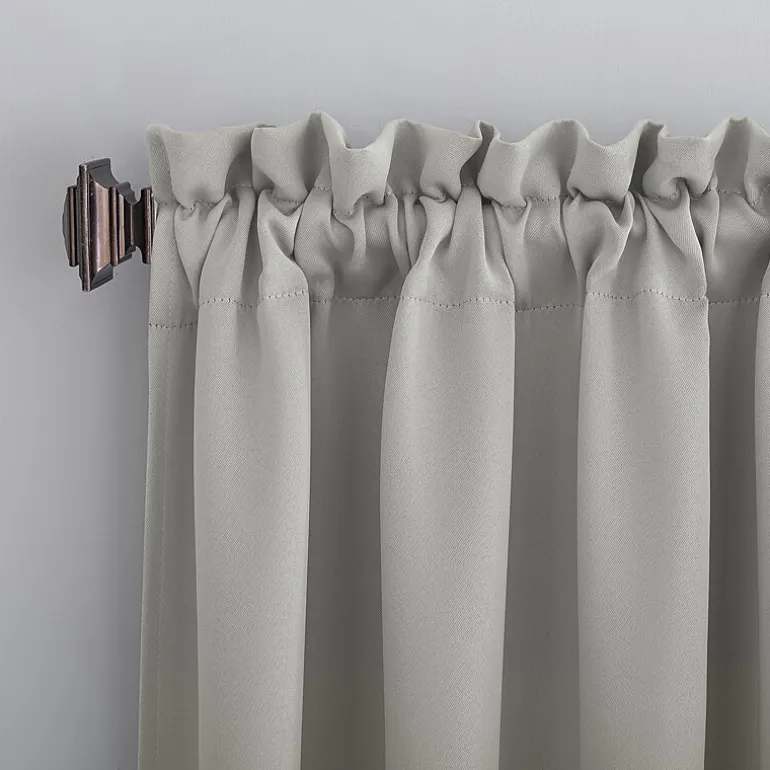 Sun Zero Evan Rod Pocket Energy Saving Blackout Single Curtain Panel